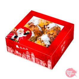 RED SANTA CHRISTMAS CAKE BOX - 33 X 7,5 CM