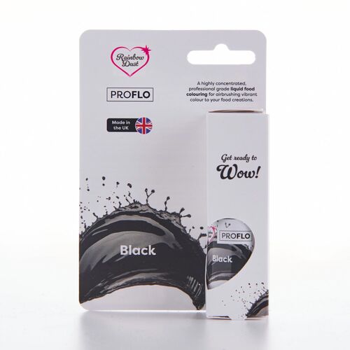 RAINBOW DUST LIQUID DYE "FLO" - BLACK 19 ML