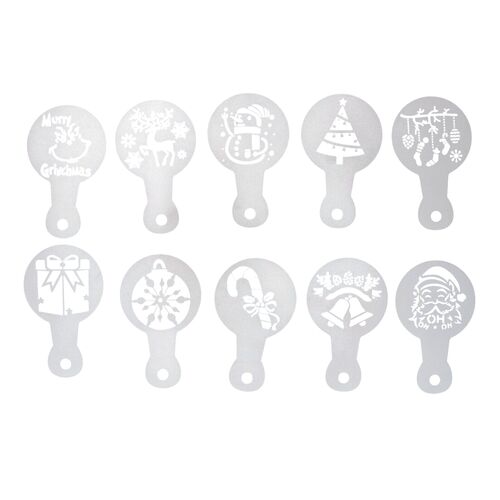 WILTON DECORATION STENCIL SET - CHRISTMAS