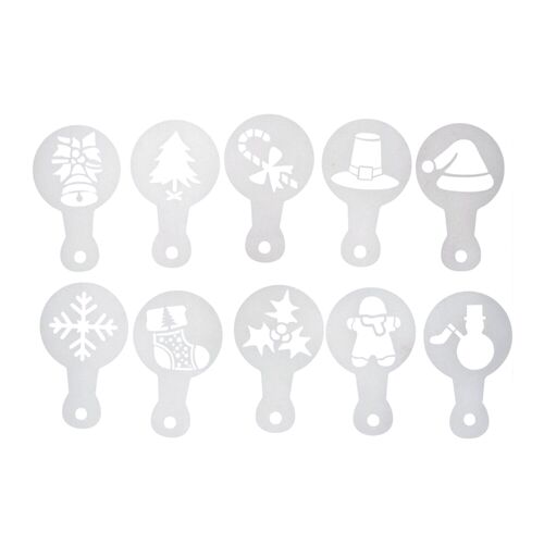 WILTON DECORATION STENCIL SET - CHRISTMAS