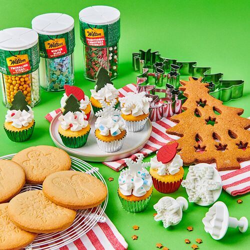 WILTON PLUNGER CUTTER SET - CHRISTMAS BAUBLES