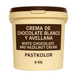 PASTKOLOR CREAM - WHITE CHOCOLATE AND HAZELNUT 6 KG