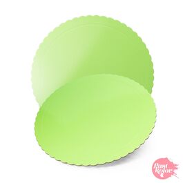 ROUND BASE - LIGHT GREEN 25 CM Ø / 3 MM THICK