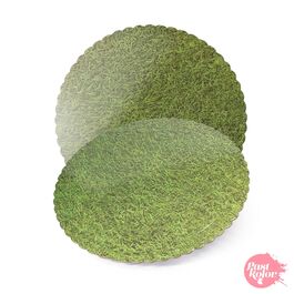 ROUND BASE - GRASS 25 CM Ø / 3 MM THICK