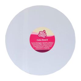 FUNCAKES WHITE ROUND CAKE BASE - 40 CM Ø