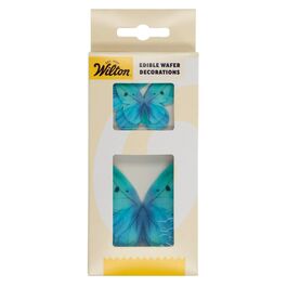 WILTON EDIBLE WAFER BUTTERFLIES - BLUE OMBRE