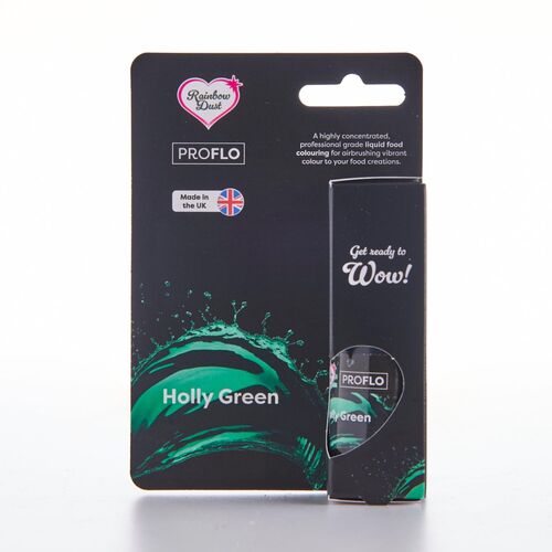 RAINBOW DUST LIQUID DYE "FLO" - HOLLY GREEN 19 ML