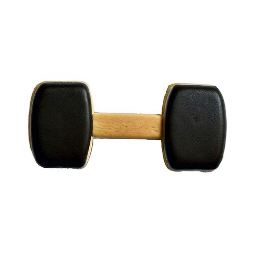 WILTON STAINLESS STEEL COOKIE CUTTER - GYM WEIGHT