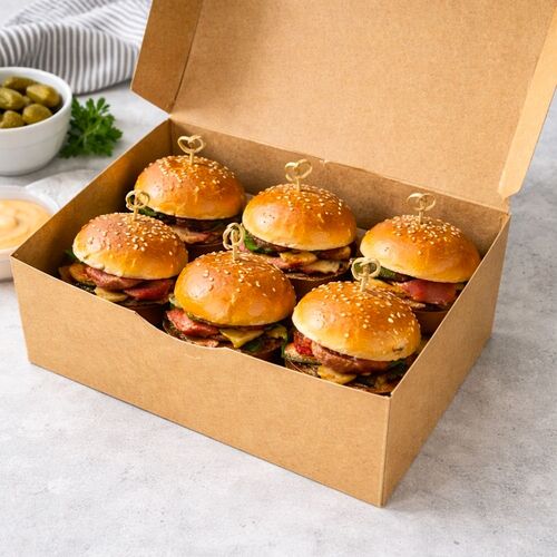 KRAFT COOKIE BOX - 22 X 12,5 CM