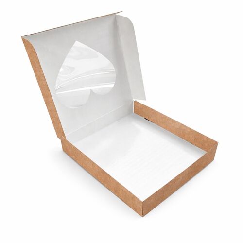 KRAFT BOX WITH HEART-SHAPED WINDOW – 17 X 3,5 CM