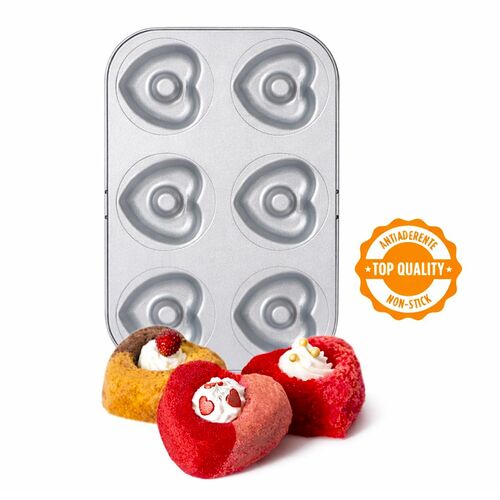 DECORA HEART DOUGHNUT STEEL MOULD – Ø 7.5 CM