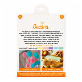 THIN EDIBLE WAFER PAPER SHEETS (A4) IN COLORS – DECORA