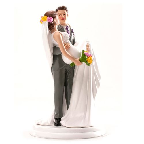 DEKORA CAKE FIGURE - MAN HOLDING A WOMAN IN ARMS
