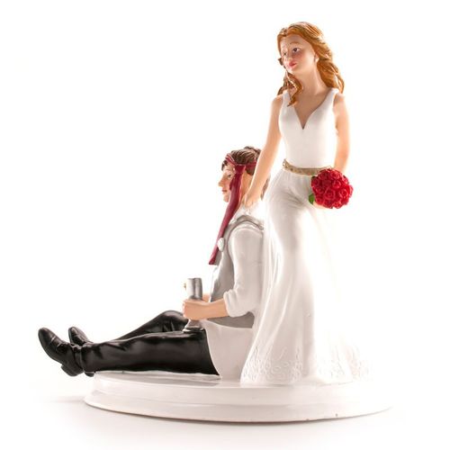 DEKORA CAKE FIGURE - DRUNK WEDDING COUPLE