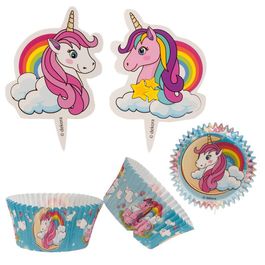 CUPCAKE CAPSULES WITH UNICORN TOPPERS