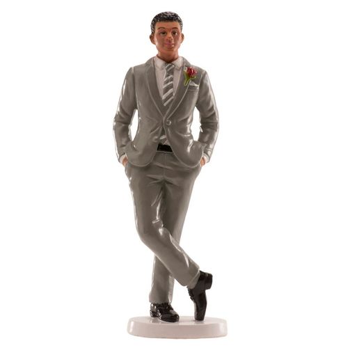 DEKORA CAKE FIGURE - MAN IN A GREY SUIT