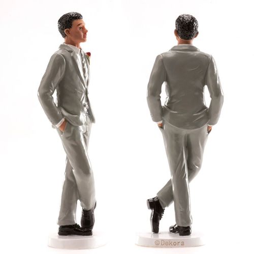 DEKORA CAKE FIGURE - MAN IN A GREY SUIT