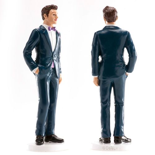 DEKORA CAKE FIGURE - MAN IN A BLUE SUIT