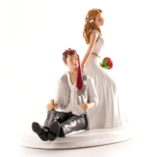 DEKORA CAKE FIGURE - DRUNK WEDDING COUPLE